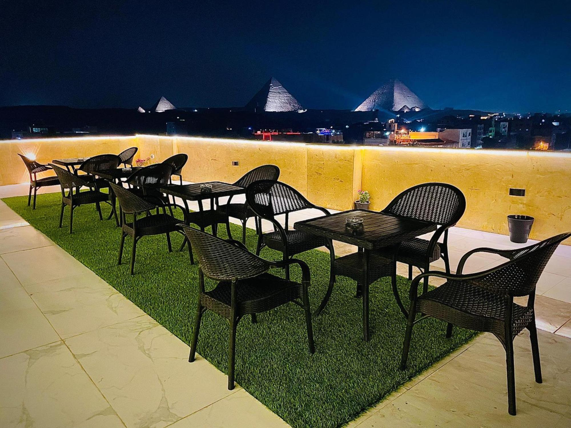 Palm Pyramids View Inn Kafret el-Gabal Eksteriør bilde